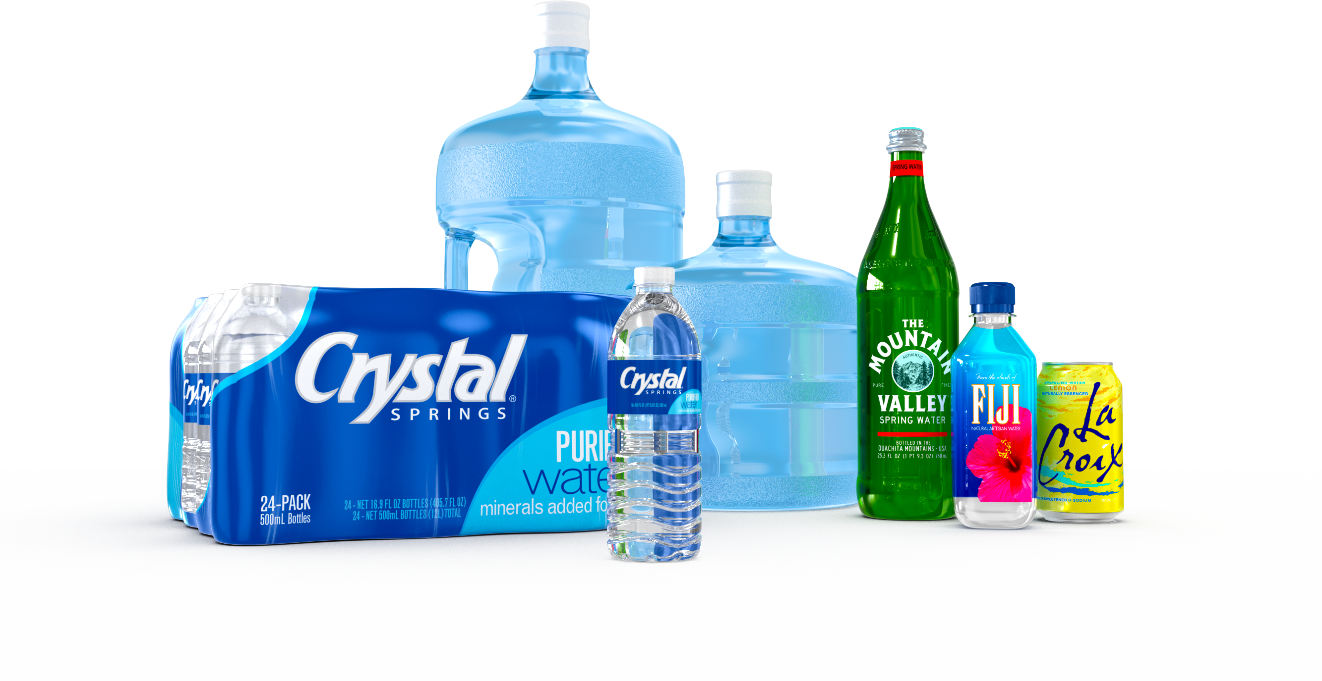 Bottled water products